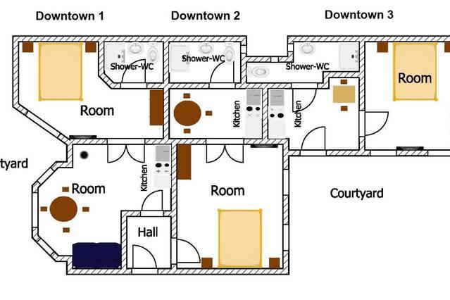 Vaci Street Downtown Apartments بودابست الغرفة الصورة